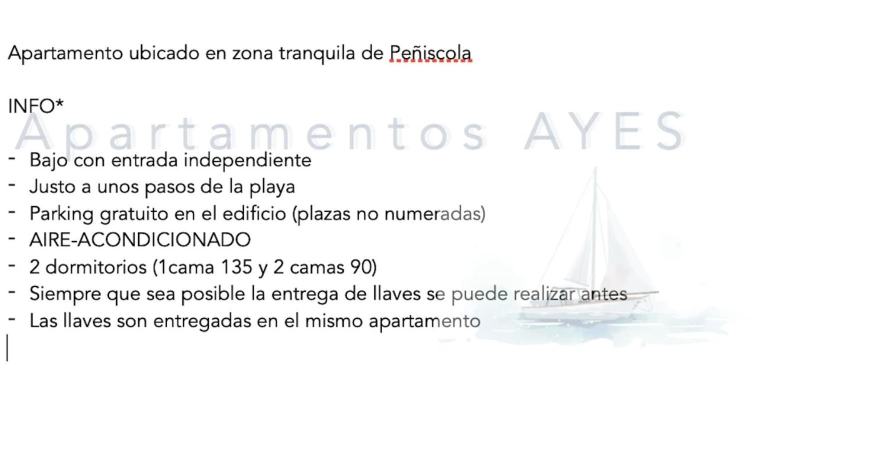 Apartamento Playa Norte 2 Peñíscola Eksteriør billede